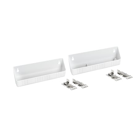 Rev-A-Shelf Polystyrene, White, 11 in W, 3.81 in H, 2.13 in D, 2.13 in L, White 6572-11-11-52
